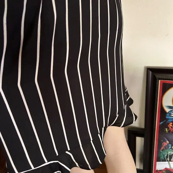 Die With Your Boots On - Davi & Dani Pinstripe Skort Romper - Picture 10 of 12